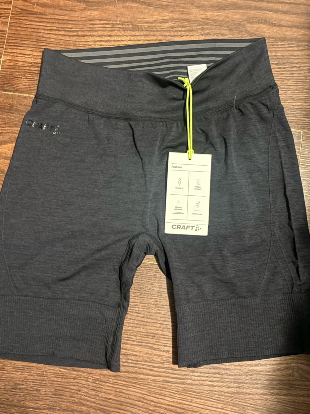 Craft Sportswear Core Dry Active Comfort Women's Boxers NWT - Black- Size S